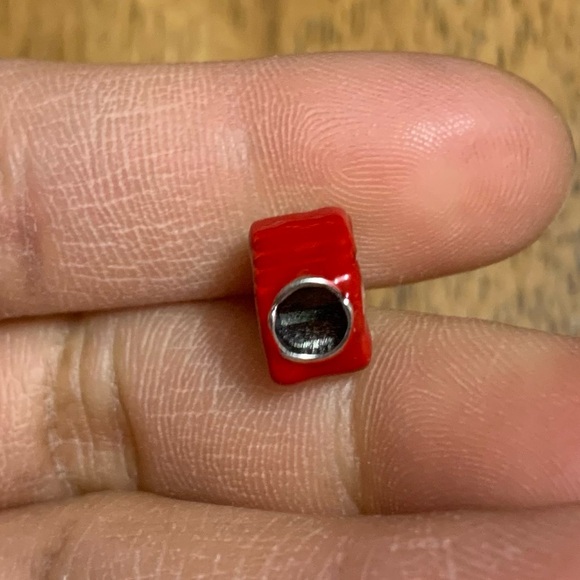 NWOT Pac-Man Pacman Ghost Sour Bead Charm Sterling Silver 925 - Picture 7 of 8